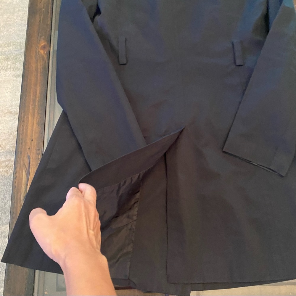 Express Double Breasted Black Trench Coat - Picture 9 of 12